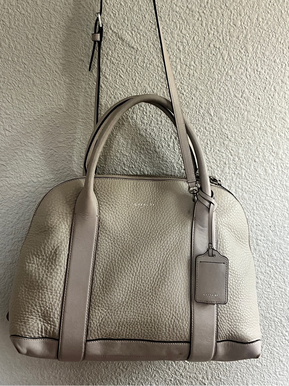 Coach Bleecker Preston Large Leather Satchel Crossbody 30144